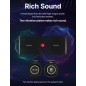 GOLFBUDDY Voice XL GPS Golf Speaker 20W, Télécommande Clip, Étanche IPX6, Autonomie 10h, Fixation Chariot