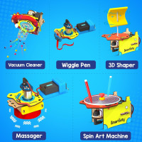 Smartivity 10-in-1 Motor-Powered STEM Kit for Kids 6-12 | Build 10+ Cool Electronics Projects | DIY Gift