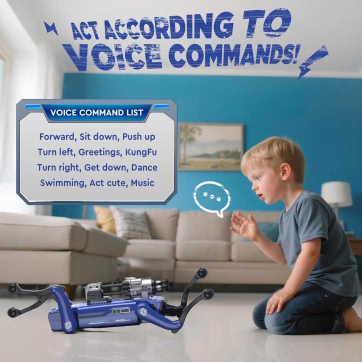 Smart Robot Dog Toy - Interactive STEM, Voice & Remote Control, 30+ Actions, Programmable, 25m Range Smart Robot Dog Toy - Interactive STEM, Voice & Remote Control, 30+ Actions, Programmable, 25m Range