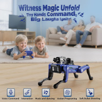 Smart Robot Dog Toy - Interactive STEM, Voice & Remote Control, 30+ Actions, Programmable, 25m Range