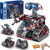 Sillbird Kit Robot Télécommandé 4 en 1 STEM, 631 pièces, Voiture Robotique pour Enfants 8-12 ans