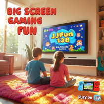 Console portable enfant 100+ jeux rétro, écran 3.2, rechargeable