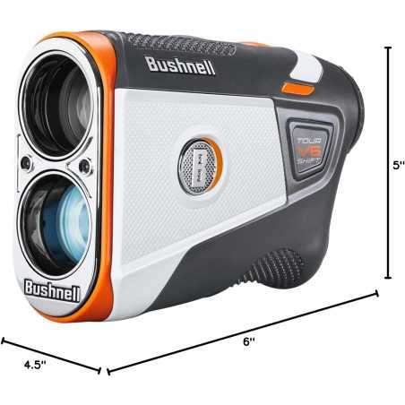 BUSHNELL GOLF Tour V6 Shift Rangefinder – White/Black/Orange