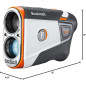 BUSHNELL GOLF Tour V6 Shift télémètre golf blanc/noir/orange précision professionnelle