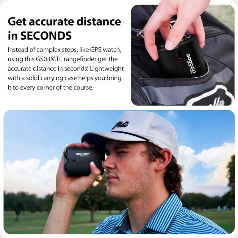 Gogogo Sport Vpro GS03 : Télémètre Laser Golf 1200 Yards