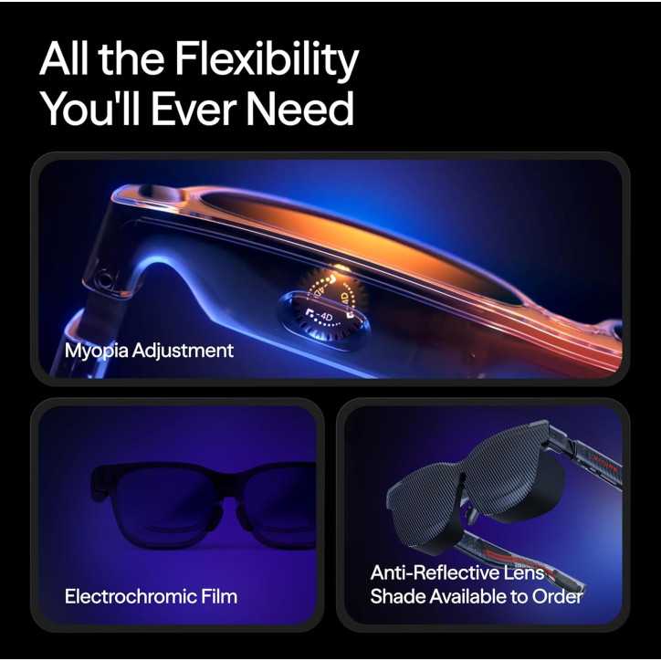 VITURE Luma Pro XR Glasses – 152” 1200p Ultra Sharp Display, 1000 Nits, 52° FOV, Dimming, for iPhone, Android, Mac, PC, Steam De VITURE Luma Pro XR Glasses – 152” 1200p Ultra Sharp Display, 1000 Nits, 52° FOV, Dimming, for iPhone, Android, Mac, PC, Steam De