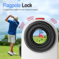 Télémètre de golf 1200 yards avec inclinaison, zoom 7x, rechargeable, vibration & verrou drapeau