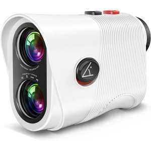 Télémètre de golf 1200 yards avec inclinaison, zoom 7x, rechargeable, vibration & verrou drapeau