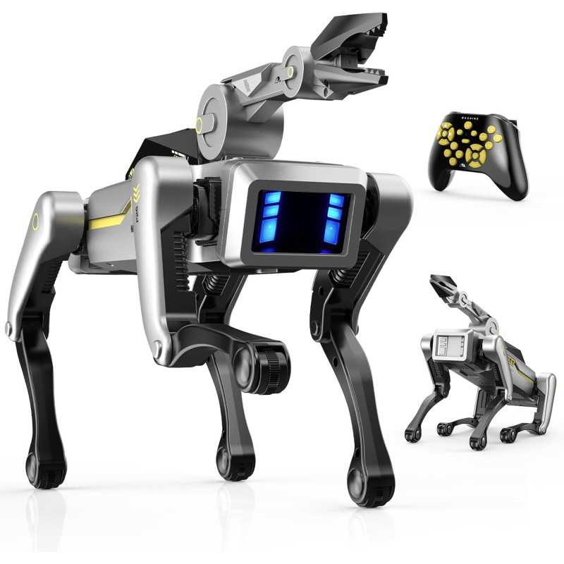 Chien Robot Intelligent avec Bras Pince - 20+ Commandes Vocales