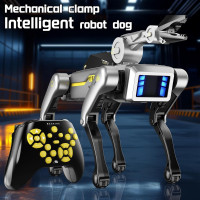 Smart Robot Dog Puppy with Clamp Arm, 20+ Voice Commands, AI Programming, USB Rechargeable STEM Pet Gift