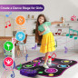 Flooyes Electronic Dance Mat for Kids 3-12, Wireless Bluetooth, Light-up 6-Button, 5 Game Modes, Birthday Gift Flooyes Electronic Dance Mat for Kids 3-12, Wireless Bluetooth, Light-up 6-Button, 5 Game Modes, Birthday Gift