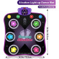 Flooyes Electronic Dance Mat for Kids 3-12, Wireless Bluetooth, Light-up 6-Button, 5 Game Modes, Birthday Gift Flooyes Electronic Dance Mat for Kids 3-12, Wireless Bluetooth, Light-up 6-Button, 5 Game Modes, Birthday Gift