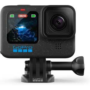 GoPro HERO12 Black - Caméra d'action étanche 5.3K60 UHD, 27MP, HDR, Streaming Live, Stabilisation