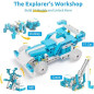 WhalesBot D1 21-in-1 STEM Coding Robot Kit for Kids 4+, 280+ Pieces, APP-Controlled Educational Toy Gift WhalesBot D1 21-in-1 STEM Coding Robot Kit for Kids 4+, 280+ Pieces, APP-Controlled Educational Toy Gift