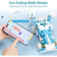 WhalesBot D1 : Kit Robot STEM Programmable 21-en-1 pour Enfants