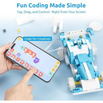 WhalesBot D1 : Kit Robot STEM Programmable 21-en-1 pour Enfants