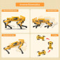 MechDog Robot Quadrupède Programmable ESP32 AI Caméra Reconnaissance Cible Kit Arduino Python Scratch
