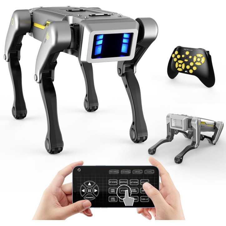 EVADA Smart Robot Dog Puppy with APP Remote, 20+ Actions, Voice Commands, USB Rechargeable, Durable Gift EVADA Smart Robot Dog Puppy with APP Remote, 20+ Actions, Voice Commands, USB Rechargeable, Durable Gift