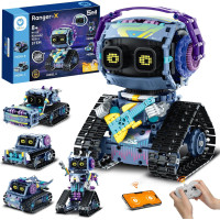 Kit Robot Sillbird 5-en-1 avec Télécommande - Cadeau STEM 8-12 ans