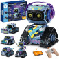 Sillbird Kit Robot 5 en 1 avec Télécommande, 433 Pièces STEM, Jouet Créatif Codage pour Enfants 8-12 ans
