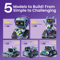 Kit Robot Sillbird 5-en-1 avec Télécommande - Cadeau STEM 8-12 ans