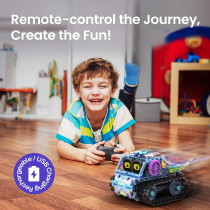 Sillbird 5in1 Robot Building Kit with Remote Control | STEM Toy for Kids 8-12