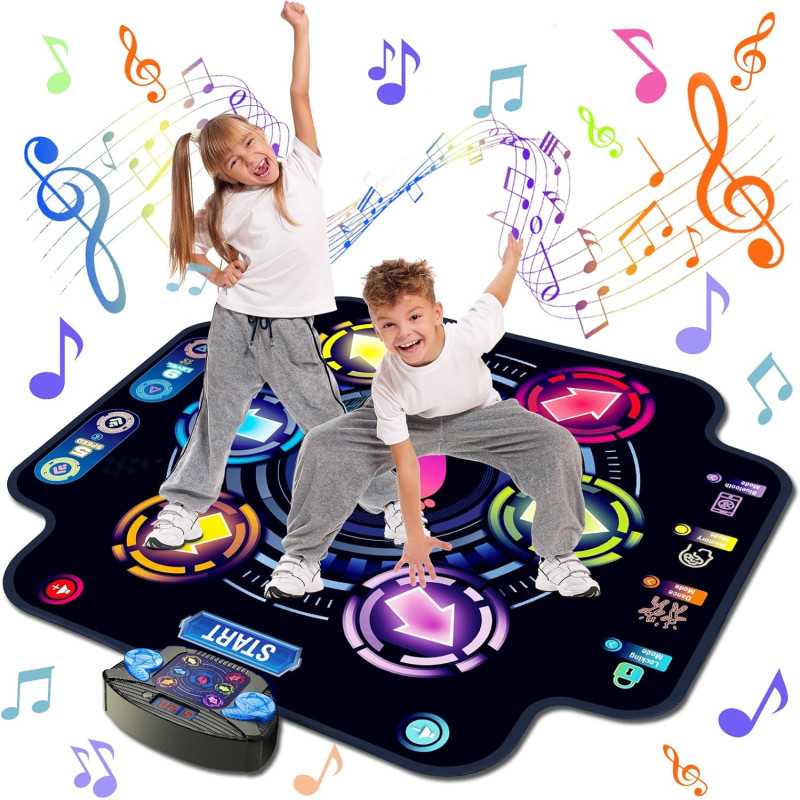Tapis de Danse KIZJORYA Enfants Bluetooth 9 Niveaux LED