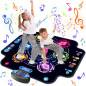 KIZJORYA Upgraded Kids Dance Mat, Wireless Bluetooth, 5 Speeds & 9 Levels, Light-Up Music Game Toy for Ages 3-10+ KIZJORYA Upgraded Kids Dance Mat, Wireless Bluetooth, 5 Speeds & 9 Levels, Light-Up Music Game Toy for Ages 3-10+