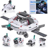 Kit Science Robot Solaire 6-en-1 pour Enfants 8-12 ans, Éducatif et Alimenté par Batterie - Cadeau Noël/Anniversaire