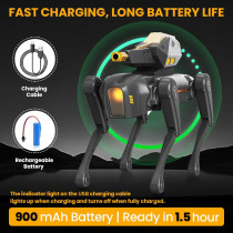 Smart Robot Dog for Kids – Interactive STEM Toy with Voice, Remote, App Control & 30+ Actions, Ages 6+