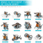 Kit Robot Solaire 14-en-1 STEM pour Enfants 8-12 Ans, Jouet Éducatif DIY d'Énergie Solaire Kit Robot Solaire 14-en-1 STEM pour Enfants 8-12 Ans, Jouet Éducatif DIY d'Énergie Solaire