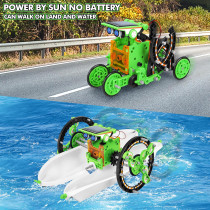 Bottleboom 13-in-1 Solar STEM Robot Kit for Kids Ages 8-12 – Green