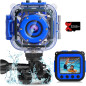 Appareil Photo Étanche PROGRACE pour Enfants 3-14 ans avec Vidéo Sous-Marine et Carte 32GB Appareil Photo Étanche PROGRACE pour Enfants 3-14 ans avec Vidéo Sous-Marine et Carte 32GB