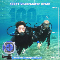 PROGRACE Kids Waterproof Digital Camera with 32GB Card - Underwater Video Toy for Boys Ages 3-14