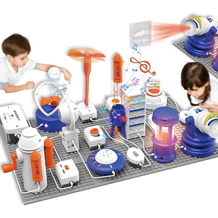 Science STEM Kits for Kids - 66 Pcs Electronics Exploration DIY Circuit Set with 1200+ Projects & Manual Science STEM Kits for Kids - 66 Pcs Electronics Exploration DIY Circuit Set with 1200+ Projects & Manual