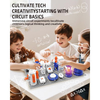 Science STEM Kits for Kids - 66 Pcs Electronics Exploration DIY Circuit Set with 1200+ Projects & Manual