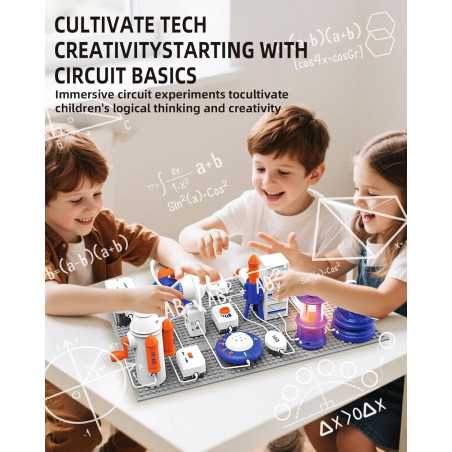 Kit STEM Électronique Enfants 66 Pièces, 1200+ Projets DIY, Jouet Éducatif 6+ Ans avec Manuel Couleur