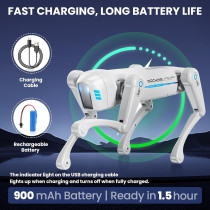 Robot Chien Intelligent Enfant, Jouet STEM Interactif 6+ ans
