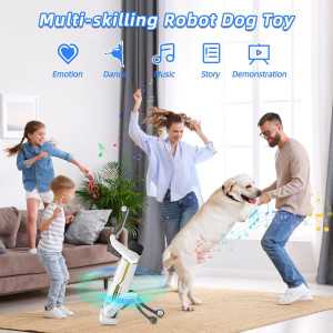 Mostop Smart Robot Dog Toy for Kids 5-7 – Interactive AI Puppy with Voice, App & Remote Control, 30+ Actions, STEM Gift