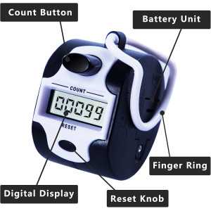 Handy Manual Digital Clicker Counter - 5-Digit Mechanical Tally Tool