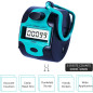Compteur manuel digital 5 chiffres portable - Clicker mécanique pour points, personnes, golf, tours