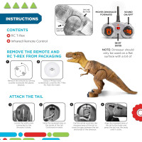 Discovery™ Remote Control T-Rex Dinosaur Toy – Realistic Walking, Roaring, Chomping RC Figure for Kids 6+
