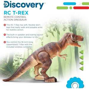 Discovery™ T-Rex Remote Control Dinosaur Toy – Realistic Roaring RC Dino