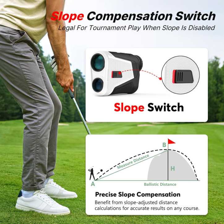 WOSPORTS Télémètre Golf Rouge OLED 1200 Yards 7X Zoom avec Inclinaison et Fixation Magnétique Vibrante WOSPORTS Télémètre Golf Rouge OLED 1200 Yards 7X Zoom avec Inclinaison et Fixation Magnétique Vibrante