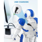SONOMO Robot Programmable RC 2.4GHz avec Contrôle Gestuel pour Enfants 6-9 Ans - Version Améliorée Bleu/Blanc SONOMO Robot Programmable RC 2.4GHz avec Contrôle Gestuel pour Enfants 6-9 Ans - Version Améliorée Bleu/Blanc