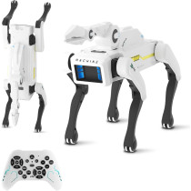 Robot Chien Interactif avec Griffe - Contrôle Vocal, 30+ Actions, Télécommande, Durable, Dès 6 Ans