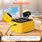 Rechargeable Tic Tac Toe & Brain Games Touchscreen Handheld Puzzle Box – Portable Yellow Travel Toy Gift Rechargeable Tic Tac Toe & Brain Games Touchscreen Handheld Puzzle Box – Portable Yellow Travel Toy Gift