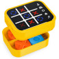 Jeu de Tic Tac Toe Rechargeable Jaune avec 5 Jeux de Mémoire Électronique Portable pour Enfants et Adultes Jeu de Tic Tac Toe Rechargeable Jaune avec 5 Jeux de Mémoire Électronique Portable pour Enfants et Adultes