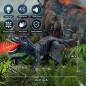 Sunrad Dinosaur Télécommandé pour Enfants 3-12 ans, Robot RC T-Rex avec Lumière, Bruit et Spray