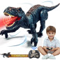 Sunrad Dinosaur Télécommandé pour Enfants 3-12 ans, Robot RC T-Rex avec Lumière, Bruit et Spray